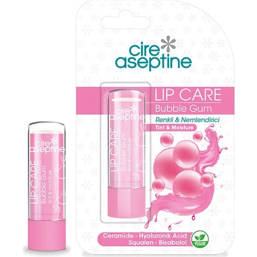 Cire Aseptine Lip Stick Bubble Gum Renkli & Nemlendırıcı 4.5 G