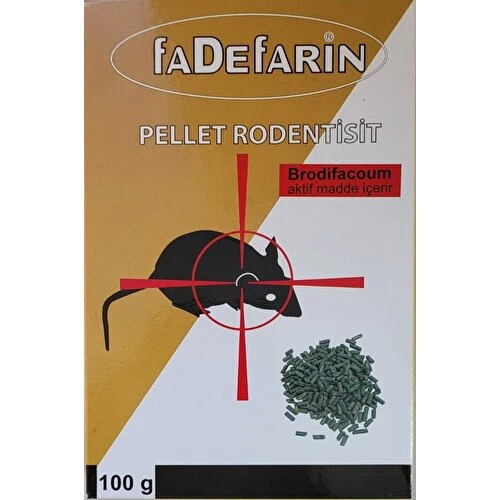 Fadefarın Zehirli Fare Pellet 100Gr