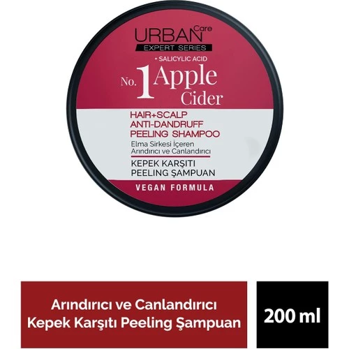 Urban Expert Elma Sirkesi Kepek Karşıtı Peeling Şampuan 200Ml