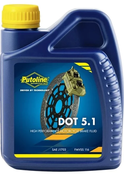 Putoline Dot 5.1 sentetik fren hidroliği