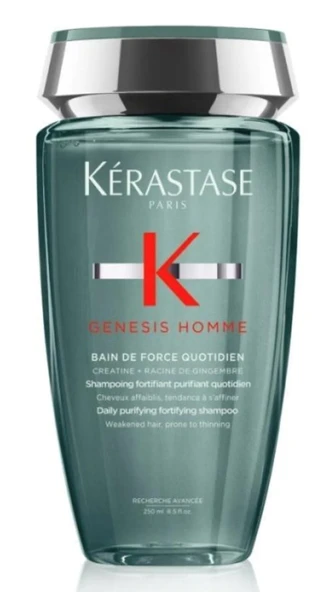 Kerastase Genesis Homme Bain de Force Quotidien Güçlendirici Şampuan 250 ml ürün görseli 1