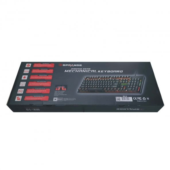 KLAVYE CONCORD SPRANGE MK-10 GAMING GEAR MECHANICAL KEYBOARD - 3