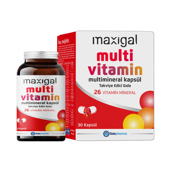 Maxigal Multivitamin Multimineral 30 Kapsül
