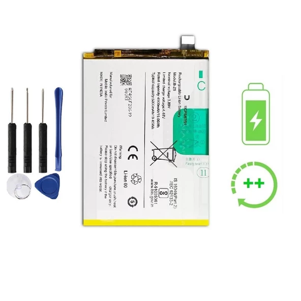 Vivo Y27 4G 5G İle Uyumlu  Güclendirilmis İthal Pil Batarya B-Z5 ürün görseli 1