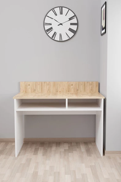 Evdemo Ankara Çalışma Masası Atlantik Çam Beyaz - 3