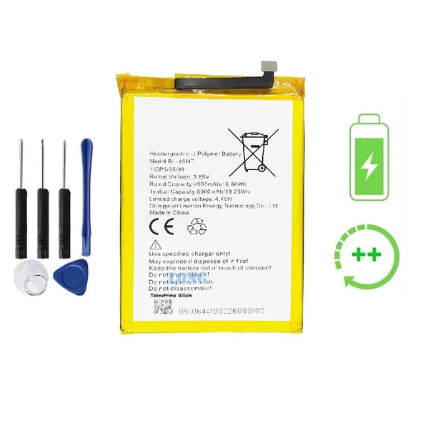 Tecno Camon 16 Pro ile Uyumlu  Güclendirilmis İthal Pil Batarya BL-49HT ürün görseli 1