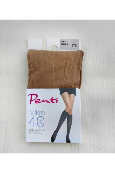 Mıkro 40 Den Orta Kalın Mat Pantolon ( Diz Altı ) 6'LI Ten - 2