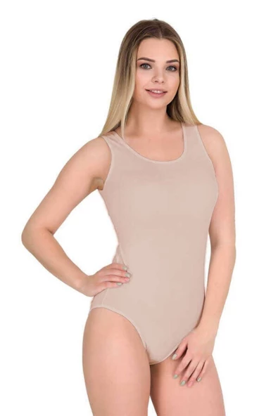 Berrak 2'li Paket Bayan Geniş Askılı Çıtçıtlı Kancalı Body 2083 | Ten ürün görseli