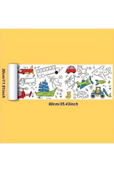 Boyama etkinliği rulo şeklinde boyama kitabı büyük rulo resim boyama seti etkinlik okul etkinlik