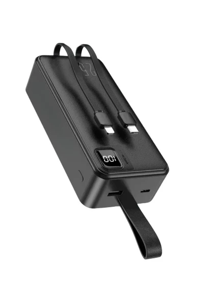 Powerbank Yüksek Kapasite 30000mAh Hızlı Şarj 22,5w Çift Giriş Hızlı Lightning Type C Güç Kaynağı - 7