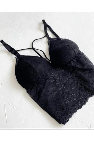 Saten Dantelli Şortlu Takım - Resim 4