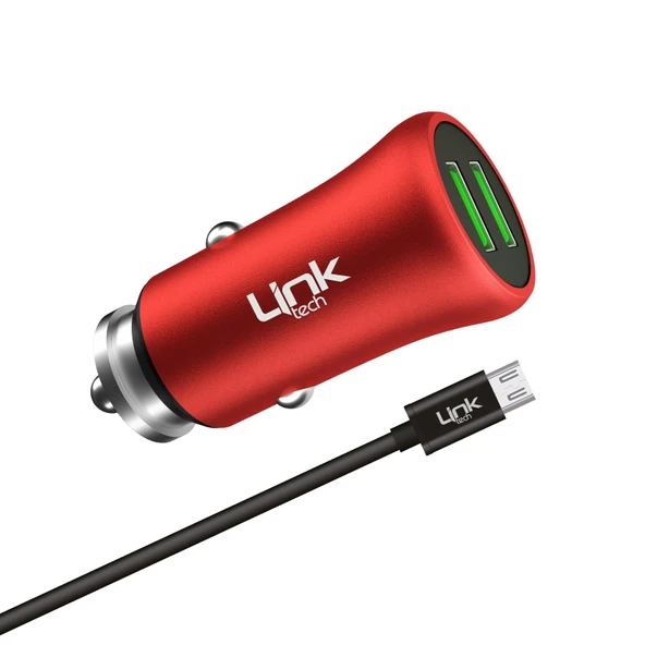 LinkTech M581 12W 2.4A Metal Araç Şarj Aleti ve Micro USB Kablo Set - 3