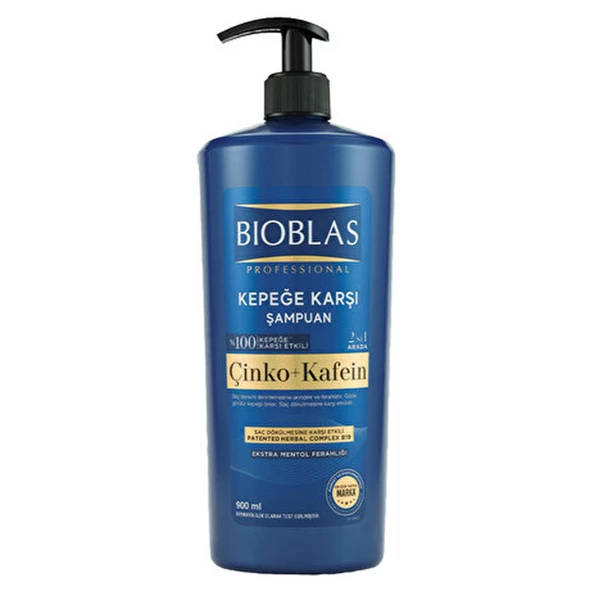Bioblas Kepeğe Karşı Şampuan 2 Si 1 Arada Çinko Ve Kafein 900 ml