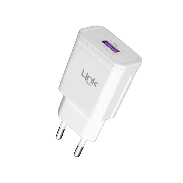 LinkTech S669 Premium 18W QC3.0 Şarj Adaptörü Beyaz - 2