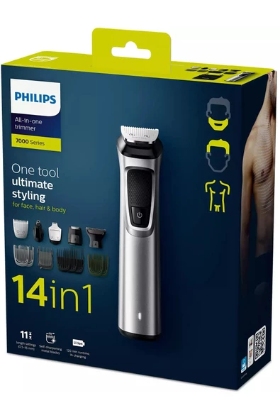 Philips Multigroom 7000 Serisi MG7720/15 14'ü 1 Arada Erkek Bakım Seti - 5