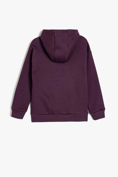 Koton Erkek Çocuk Oversize Kapşonlu Sweatshirt Baskı Detaylı Uzun Kollu - 2