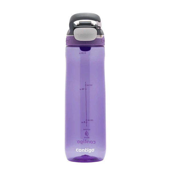 Contigo Cortland Tren Tek El Bas İç Kapaklı Su Matarası 720ml 2191389 - Mor