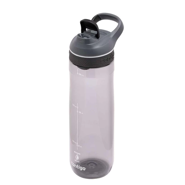 Contigo Cortland Tren Tek El Bas İç Kapaklı Su Matarası 720ml 2191388 - Füme - 3