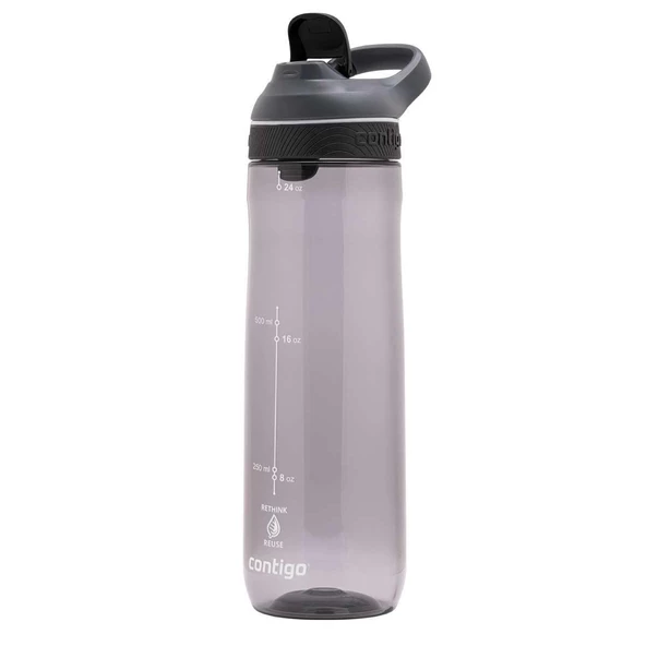 Contigo Cortland Tren Tek El Bas İç Kapaklı Su Matarası 720ml 2191388 - Füme - 6