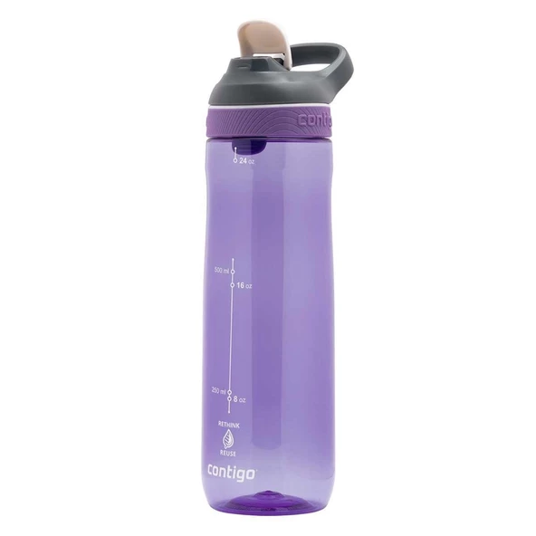 Contigo Cortland Tren Tek El Bas İç Kapaklı Su Matarası 720ml 2191389 - Mor - 6