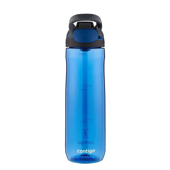 Contigo Cortland Tren Tek El Bas İç Kapaklı Su Matarası 720ml 2191386 - Mavi - 2