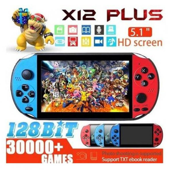 Retro X12 5.1 Taşınabilir Oyun Konsolu El Konsolu PSP 2500/3000 Arcade Oyunları - 2