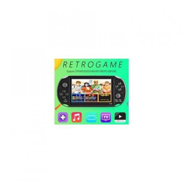 Retro X12 5.1 Taşınabilir Oyun Konsolu El Konsolu PSP 2500/3000 Arcade Oyunları - 4