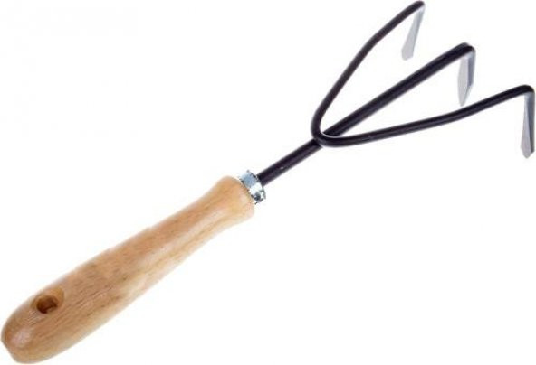 Formosa 71393 Ahşap Saplı 3'lü Tırmık 25cm - 2
