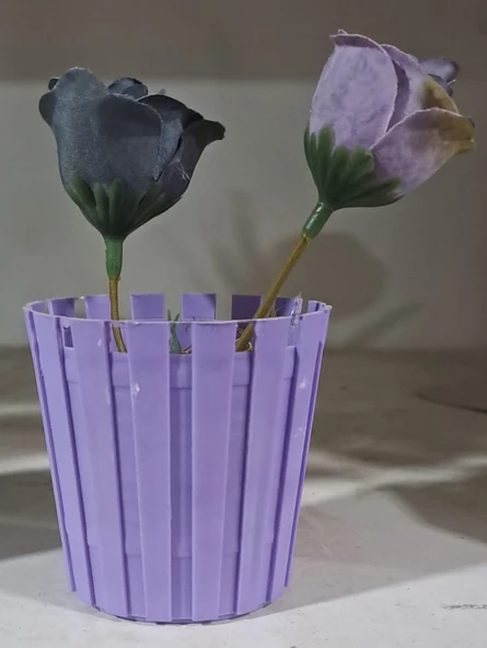 EVD MİNİ FIÇI SAKSILI ÇİÇEK GÜL EVA 5485 ( 6 x 6 cm )
