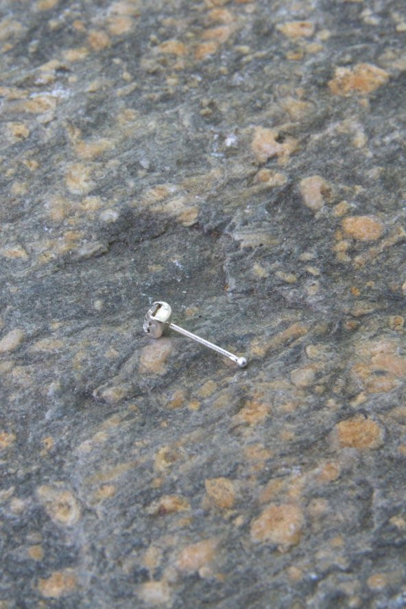 Tek Taşlı 925 Ayar El İşi Gümüş Kadın Burun Hızma - 5