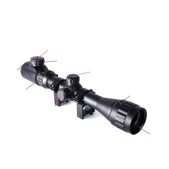 3-9X32Aoeg Çift Işık Kırmızı Yeşil Kaynaklı Dürbün - 2