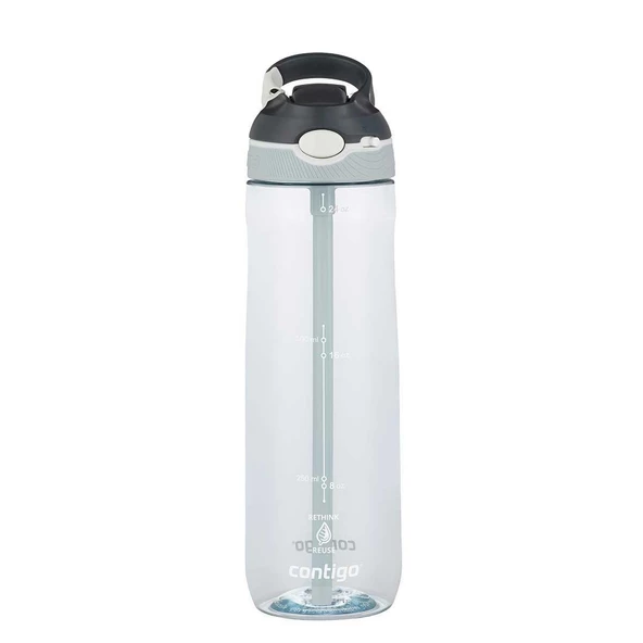 Contigo Ashland Tren Tek El Bas İç Kapaklı Su Matarası 720ml 2191384 - Şeffaf