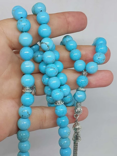 Turkuaz Taşı 99luk Tesbih 8mm (4674) - Resim 2