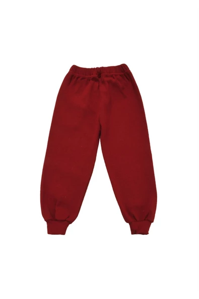 Panda Nakışlı Unisex Bebek Alt Bordo bipamuk - 7