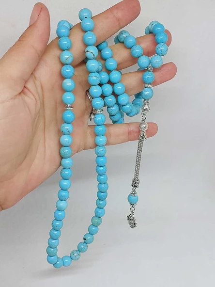 Turkuaz Taşı 99luk Tesbih 8mm (4674) - Resim 5