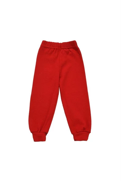 Panda Nakışlı Unisex Bebek Alt Kırmızı bipamuk - 3