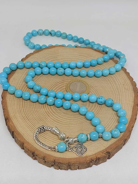Turkuaz Taşı 99luk Tesbih 8mm (4674) - Resim 6