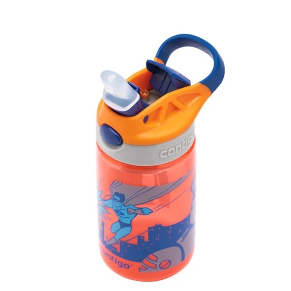 Contigo Gizmo Flip Süper Kahraman Çocuk Suluğu 420ML - Turuncu - 4