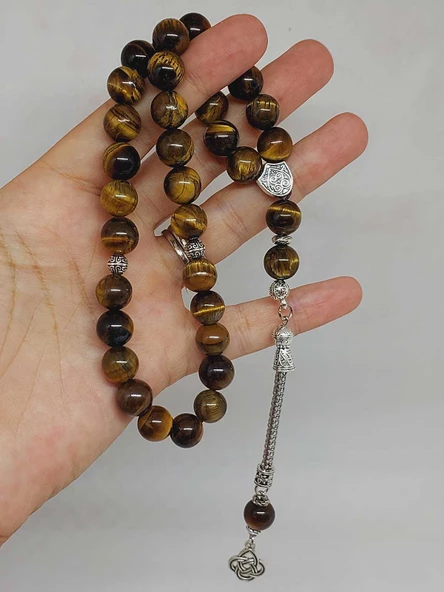 Kaplangözü Taşı 33lük Tesbih 10mm (8936) - Resim 5