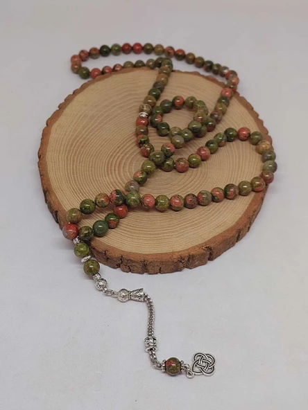 Unakit Taşı 99luk Tesbih 8mm (4356) - Resim 4