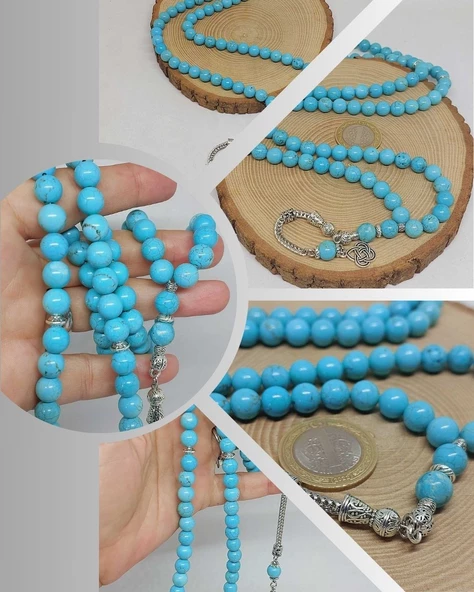 Turkuaz Taşı 99luk Tesbih 8mm (4674)