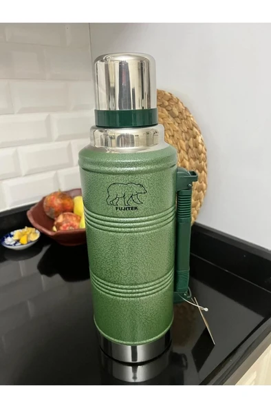 FUJITEK 2.2lt 48 Saat Sıcak ve Soğuk Tutabilen Vakumlu Çelik Termos - 3