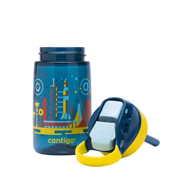 Contigo Gizmo Flip Uzay Tritan Çocuk Suluğu 420ML - Mavi - Resim 7