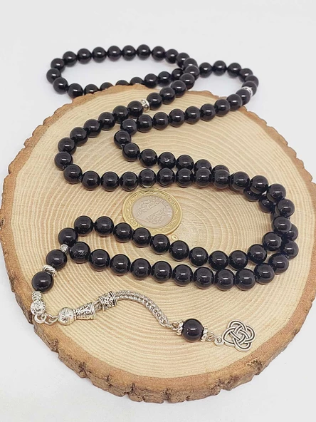 Turmalin Taşı 99luk Tesbih 8mm (2913) - 5