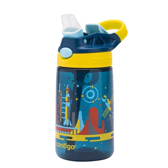 Contigo Gizmo Flip Uzay Tritan Çocuk Suluğu 420ML - Mavi - Resim 2