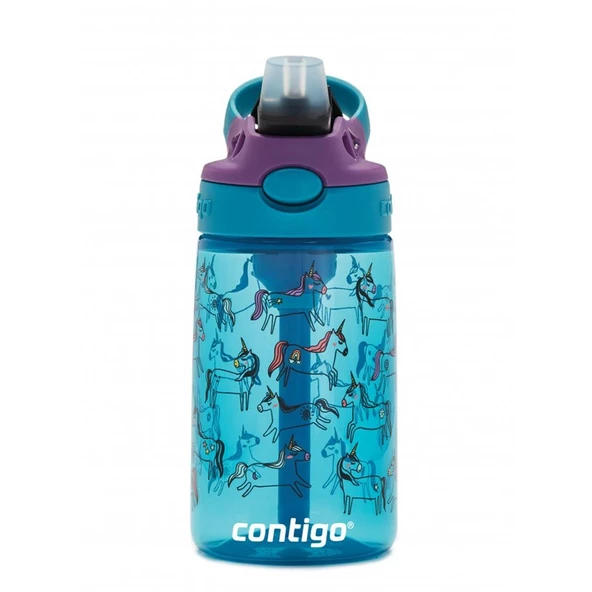 Contigo Gizmo Flip Pro Unicorn Tritan Çocuk Suluğu 420ML - Mavi - 2