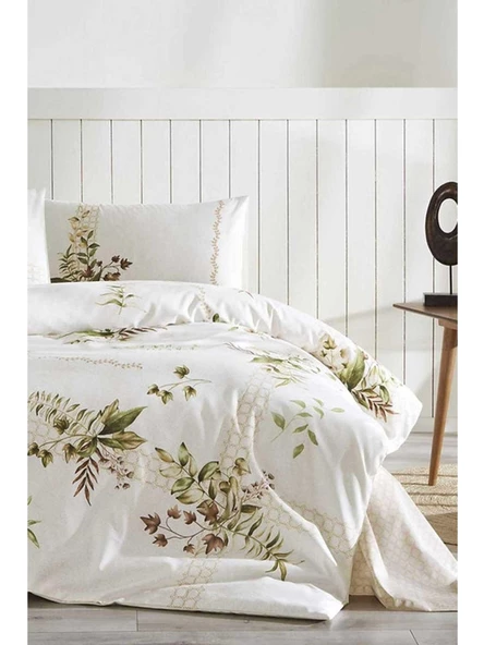 Özdilek Nev Forest Ivy Nevresim Takımı Çift Kişilik Krem  3208 - 3