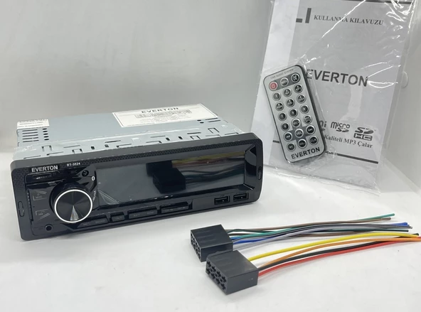 Everton RT-3024 ÇİFT USB'li USB-SD-FM-AUX- Bluetooth Oto Teyp 4x60 Watt - 3