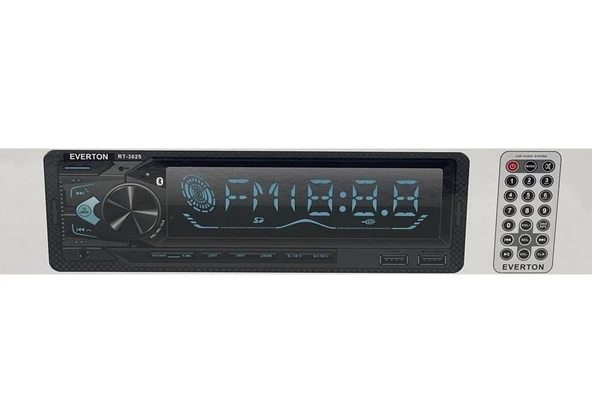 Everton RT-3025 ÇİFT USB'li USB-SD-FM-AUX- Bluetooth Oto Teyp 4x60 Watt
