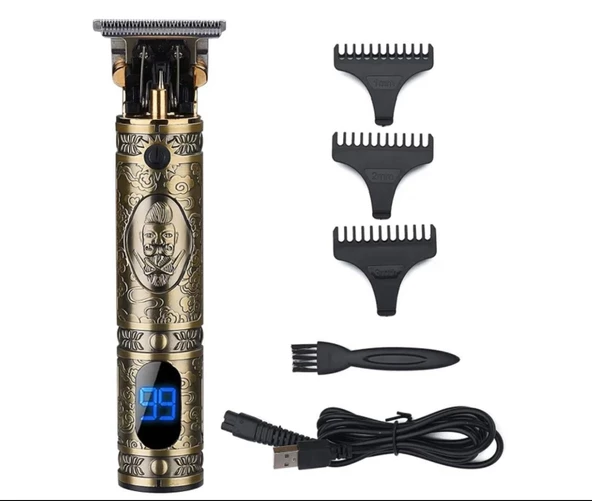 Modizu Dijital Heykel Profesyonel Saç Sakal Ense Vücut Lazer Öncesi Kuaförlere Özel Tıraş Makinesi - 2